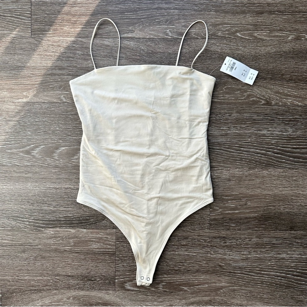 NWT A&F Champagne Shine Bodysuit